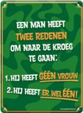 Paper dreams Metal signs - Twee redenen