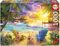 Educa Liefdesstrand Puzzle 1000 stukjes