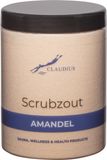 Claudius Cosmetics B.V. Scrubzout Amandel in handige pot - 1250 gram - met zwarte deksel - Hydraterende Lichaamsscrub