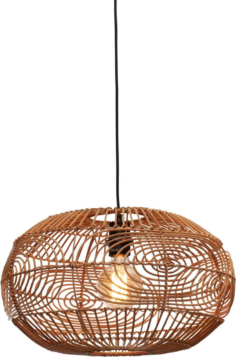 Good&Mojo Hanglamp Madeira - Rotan - Ø48cm - Modern - Hanglampen Eetkamer, Slaapkamer, Woonkamer