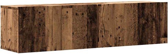 vidaXL Tv-wandmeubel 120x30x30 cm bewerkt hout oud houtkleurig