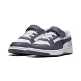 Puma Rebound SLAM LO AC+ PS Sneaker, White-Inky Depths-Light Lavender, 2.5 UK Enfant