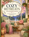 Cozy Retreats: 51 Relaxing Illustrations of Cozy Nooks, Reading Spaces, Warm Interiors & Peaceful Escapes