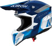 Airoh Wraaap Conquer Motocrosshelm Blauw/wit/zwart Maat XS