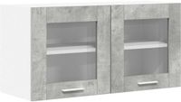 vidaXL Hangkast Beton Grijs en Wit 80 x 31 x 40 cm Bewerkt hout