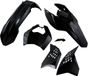 UFO Ktm Exc/exc-f 2009-2011 With Headlight Ktkit520-001 Plastic Set Zwart