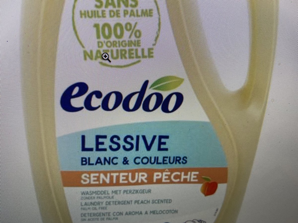 Ecodoo Wasmiddel vloeibaar perzik 2 liter