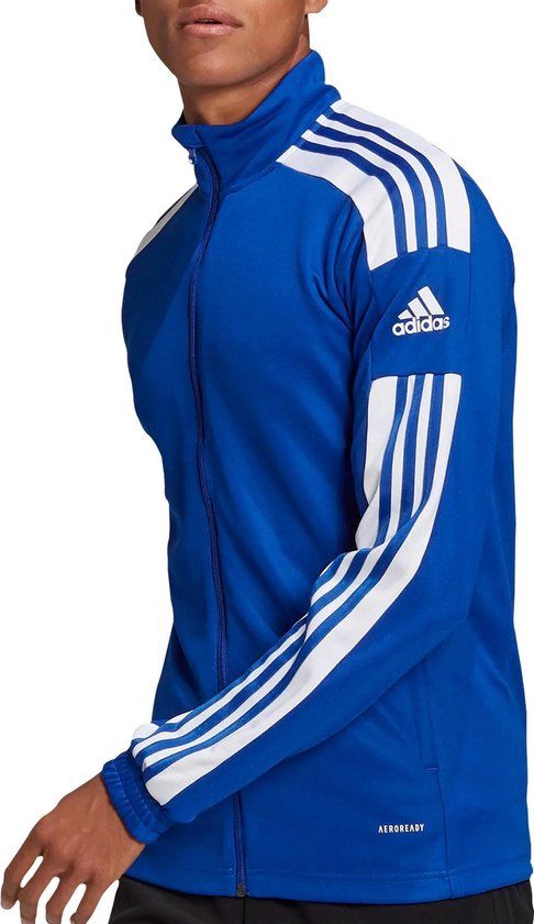adidas Squadra 21 Sportjas Heren - Blauw/Wit - Maat L