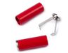 cyclingcolors 4 x eindstoppers, 5 mm, rond, kunststof, stopper, trekkoord, verstelbare sluiting, elastisch koord, schoenen, rugzakken, tent, camping, rood