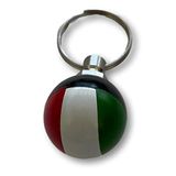 KUSTOM66 Sleutelhanger Italië vlag, rood/wit/groen., Small