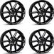 Borbet 4 velgen, model N, 6.5x17 inch, ET44, 5x112 steek, geschikt voor Mercedes A, B, C, CLA, GLA, GLB. Aluminium velgen