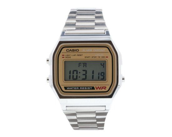 Casio Vintage Iconic A158WEA-9EF Unisex Horloge 36,3 mm - Zilverkleurig
