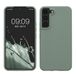 kwmobile telefoonhoesje geschikt voor Samsung Galaxy S22 - Hoesje met siliconen coating - Smartphone case in Regenwashed groen