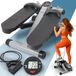 PORTENTUM Mini-stepper fitnesshuis met weerstandsbanden en lcd-display