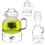 KADAX Risel 1,5L hittebestendige kan met warmer + theefilter