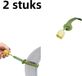 Ouvre-toilette long en 2 pièces, vert - artefact portable pour toilettes sans mains sales - convient aux abattants de toilettes intelligents pour éviter le contact, plus hygiénique