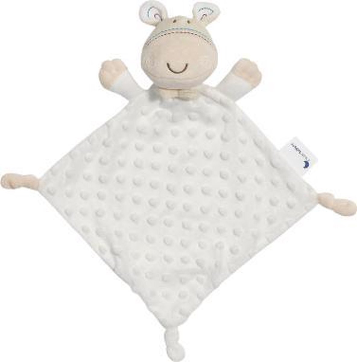 Interbaby knuffeldoekje giraffe 28 x 17 cm pluche beige