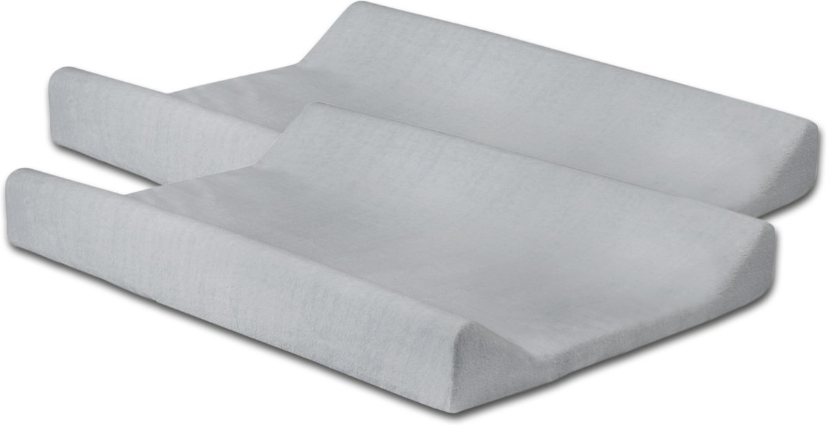 Little Lemonade Waskussenhoes badstof 50x70cm soft grey (2pack grijs