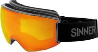 SINNER BOREAS Skibril - Mat Donkergrijs - Unisex - One Size - Dubbele Lens - Verwisselbaar - Antifog - Grijs