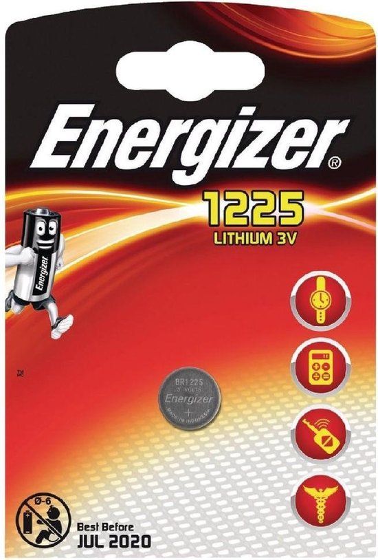 Energizer CR1225 knoopcel batterij - blisterverpakking