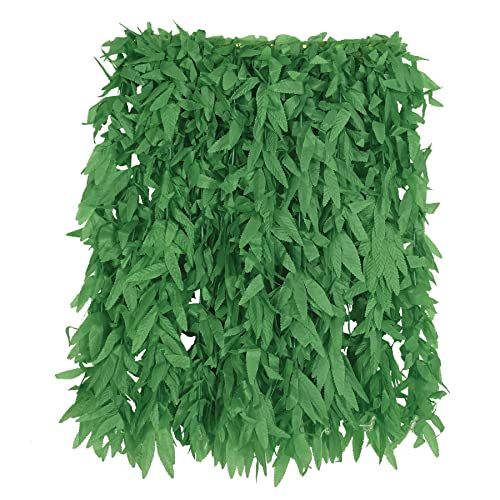 Beistle Tropical Fern Leaf Hula Skirt, Fabric, Green