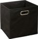5Five Opbergmand / kastmand - Zwart - Linnen - 29 liter - 31 x 31 x 31 cm