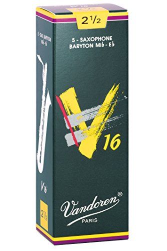 Vandoren V16 Baritone Saxophone Reeds - Strength 2.5