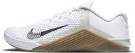 Nike Metcon 6 Chaussures de sport - Taille 42 - Hommes - Blanc/Noir/Brun