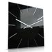 FLEXISTYLE Moderne grote wandklok Exact 50cm, acrylglas en acrylspiegel, stilte, woonkamer, slaapkamer (zwart)