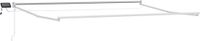 vidaXL Manual Awning Frame with Solar LED 4.5 x 3 m White