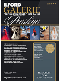 Ilford Prestige Semigloss Duo 250 GPSGD A4 100 Vel - Fotopapier