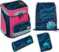 Scooli Sac à dos EasyFit Set de cartable 5 pièces Glow Edition Dotty Dolphin Bleu foncé