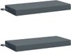 vidaXL Bankkussens SOEST 2 stuks 100% Polyester Blauw 60 x 40 x 8 cm