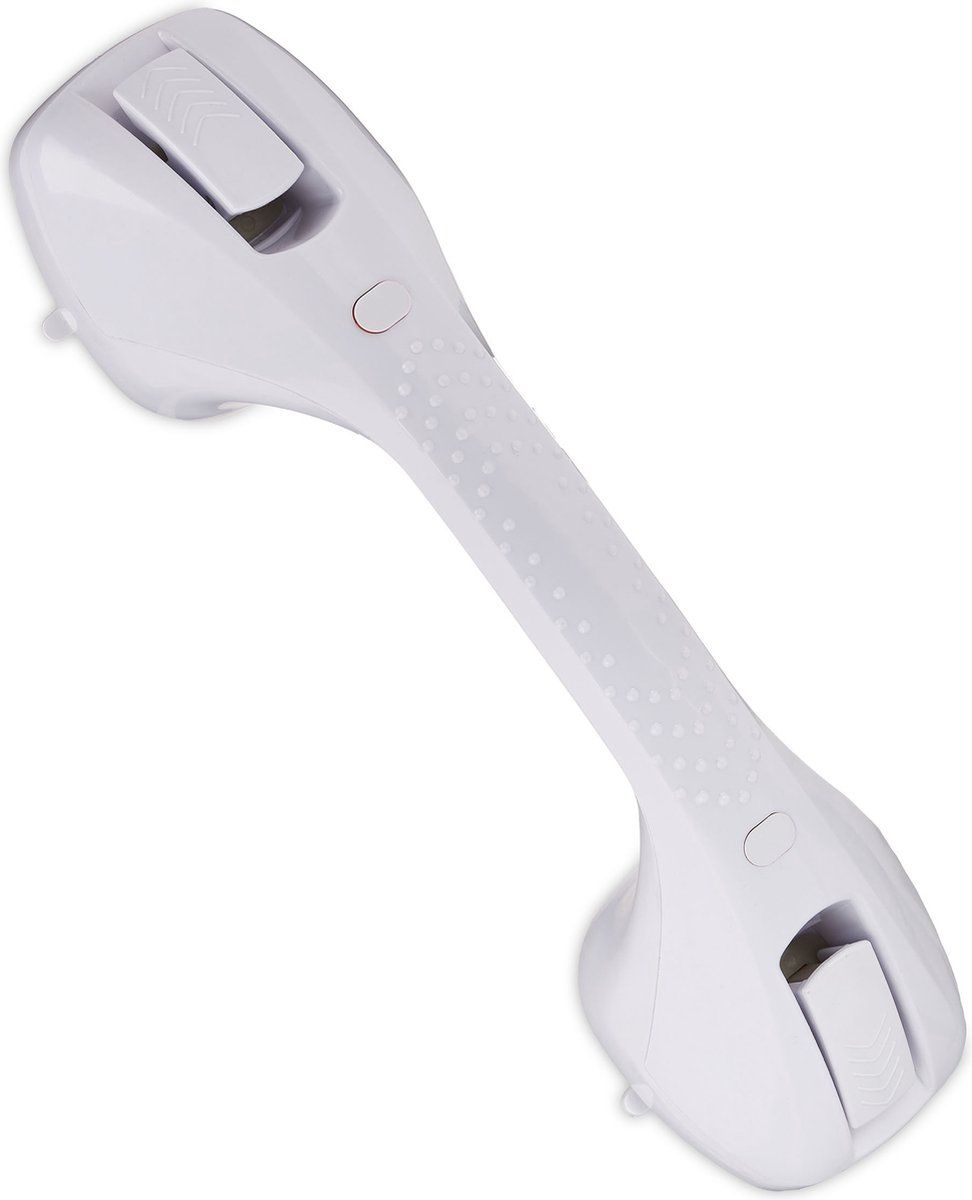 Relaxdays Handgreep met zuignap - Vacuum - Badgreep Zonder Boren - Wit/Grijs