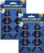 DID Mini zeilklem/hobby clip set van 12x - 6 cm - kunststof - Zwart