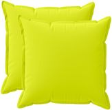 vidaXL - Kussensloop - 2 stuks - Houten - Heldergroen - 55 x 55 cm - Polyester