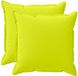 vidaXL - Kussensloop - 2 stuks - Houten - Heldergroen - 55 x 55 cm - Polyester
