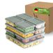 Viwares Set de 9 boîtes de congélation empilables, organisateur de congélateur et réfrigérateur avec couvercle, résistant au gel jusqu'à -25°C, boîtes de conservation réutilisables, conserver les aliments frais et sans odeurs