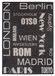 andiamo Louisville modern binnen en buiten tapijt geweven met volledig genaaide rand, plat weefsel, 120 x 170 cm, stadsnaam