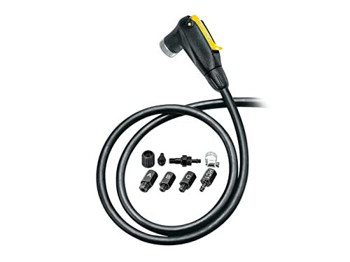 Topeak Uniseks - Volwassen Smarthead Upgrade Kit Pompaccessoires, zwart-geel, 106 cm