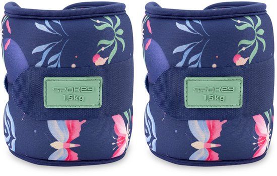 Spokey Enkel- en polsgewichten - Paars - 2 x 1,5 kg - Neopreen - Klittenbandsluiting