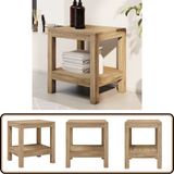 vidaXL Badkamertafel 45x35x45 cm massief teakhout