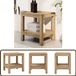 vidaXL Badkamertafel 45x35x45 cm massief teakhout