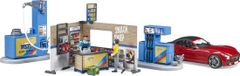 Bruder bworld station-service et lavage de voiture