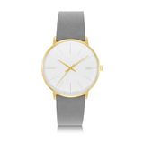 Audi collection Polshorloge dames horloge, lichtgoud/wit/grijs 3102400200, grijs, Klassiek