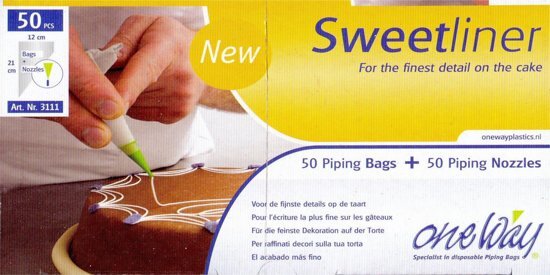 One Way Sweetliner - 50 spuitjes en 50 spuitzakken