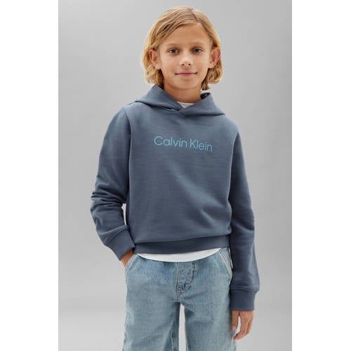 Calvin Klein hoodie met logo - blauw