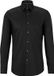 Hugo Boss BOSS Hank slim fit overhemd - popeline - zwart - Strijkvriendelijk - Boordmaat: 37