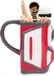 Thumbsup! Mok Golf Junior 15 Cm Keramiek Rood/zwart 5-delig