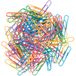 Baker Ross VC399 Kleurrijke grote paperclips, pak van 100 stuks